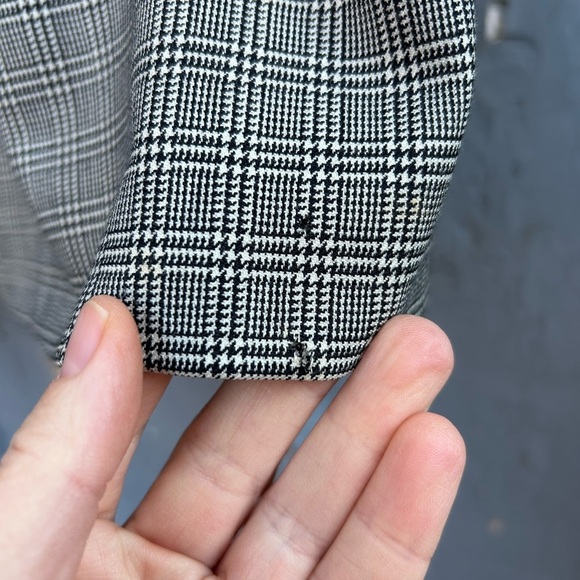 Jil Sander Houndstooth Plaid Wool Check Midi, size 36 - Picture 8 of 8